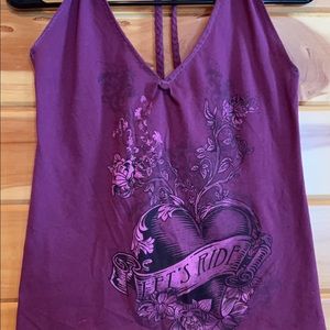 Custom lets ride  Harley Davidson halter top